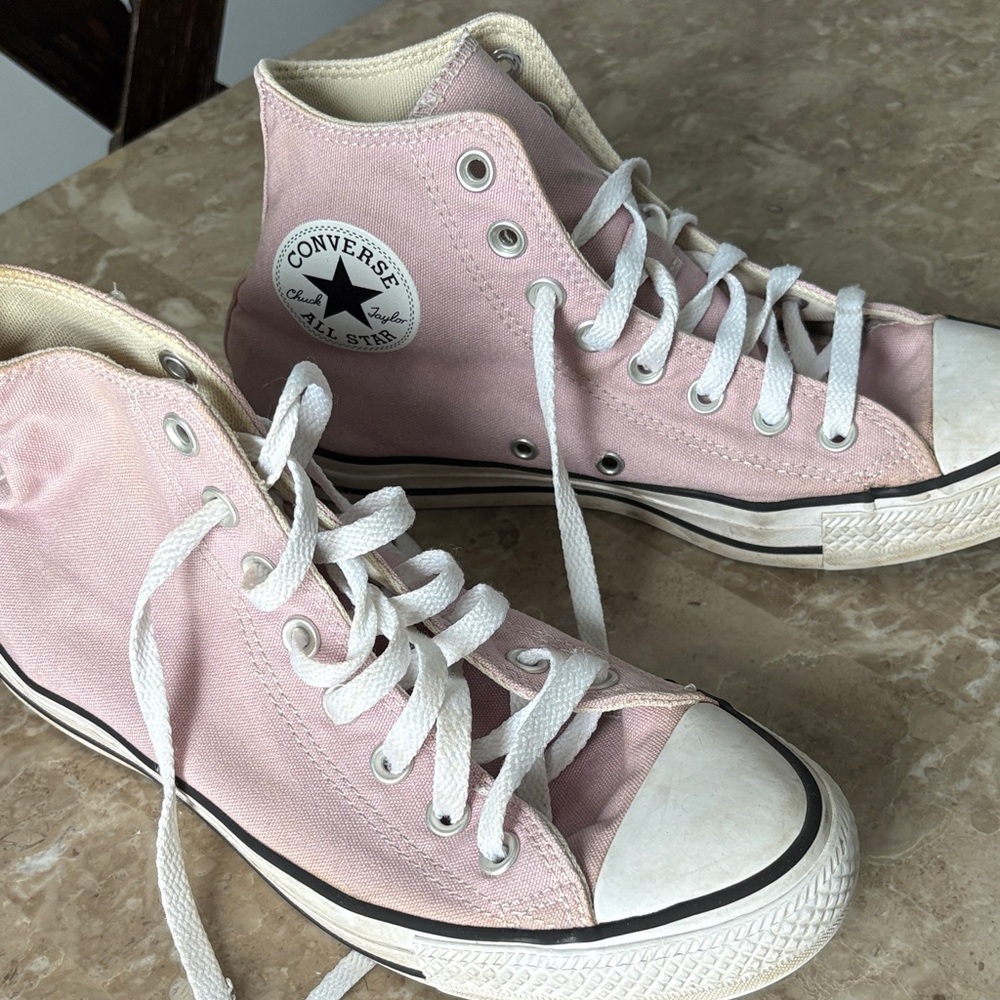 Converse Women's Light Pink Canvas High-Tops